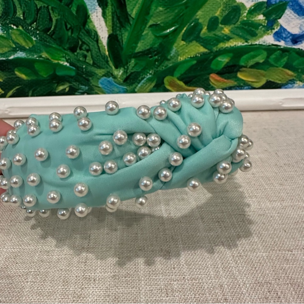 Lele Sadoughi x Stoney Clover Lane Cotton Candy Pearl Headband GUC